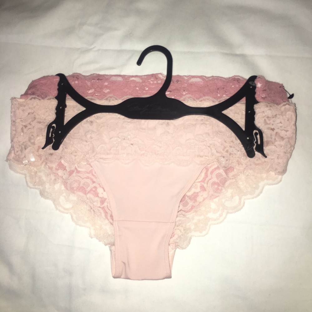 Lace Trimmed Brief. Set if 2.